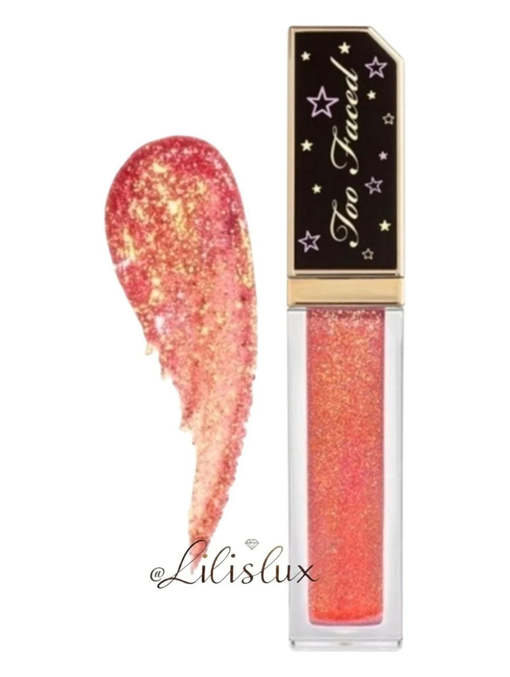 Too Faced Twinkle Twinkle Liquid Glitter Eyeshadow NIB Discontinued Candied Rose